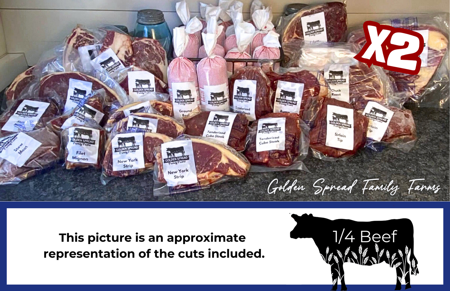 1/4 Beef Deposit (95-105 lbs.)
